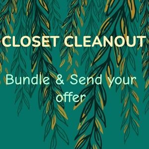 Closet Cleanout Graphic Teal Poster